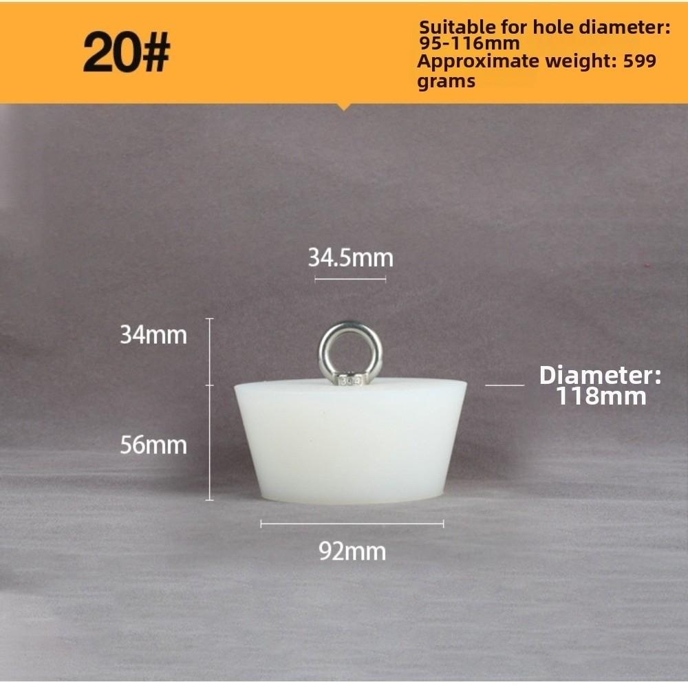 with Steel D Ring Conical Silicone Stopper Waterproof Sealing Plug Bung  Kitchen Sink