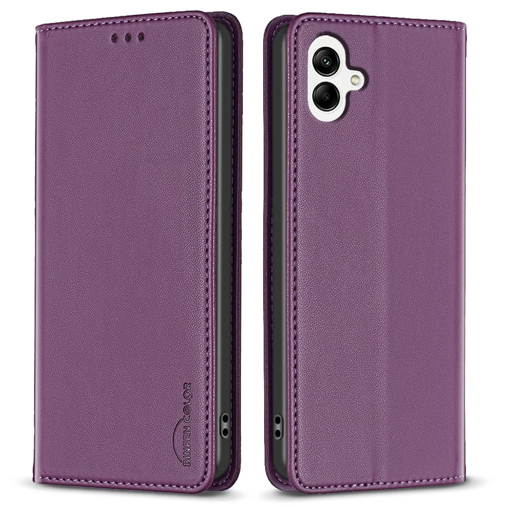 BINFEN COLOR BF18 For Samsung Galaxy A06 4G Leather Case Card Slots Phone Cover