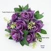 7-Head 3D Rose Bouquet with Rose Handle for Wedding and Home Decor