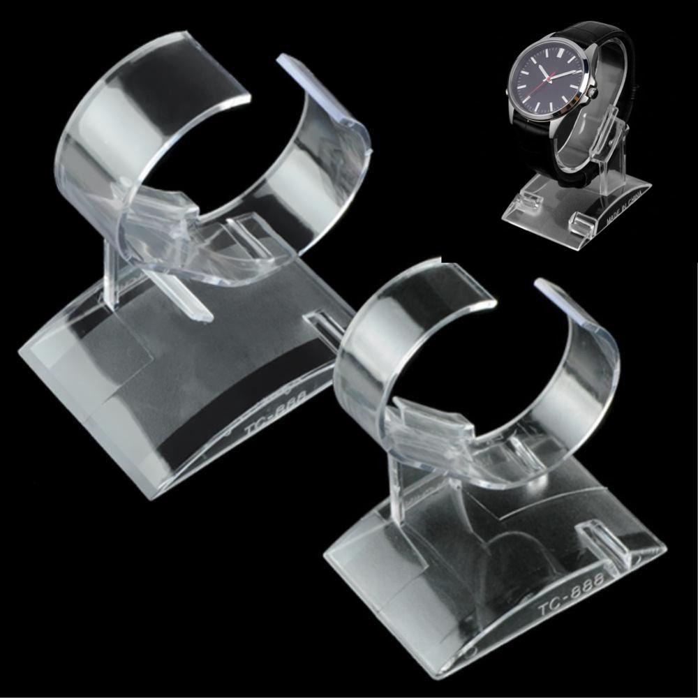Plastic Watch Display Stand Clear Watch Storage Holder Practical Watch Rack