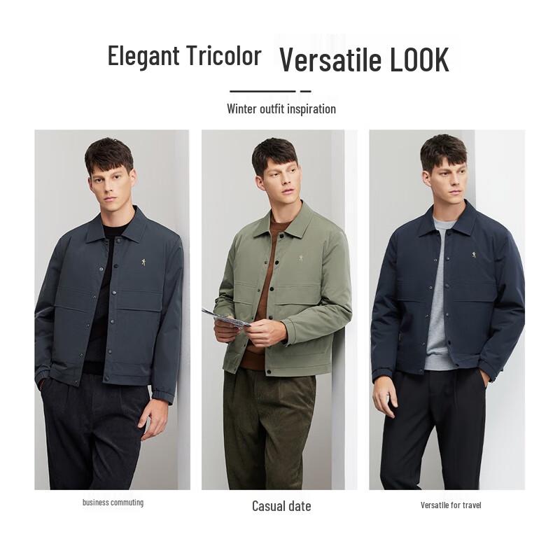 Men's Padded Workwear Style Windproof Jacket