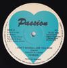 12inch Record PAULETTE TAJAH  GRANTI ASHER  I Dont Wanna Lose You Now PE5 Passion Enterpr 1990 UK Reggae Ska  Dub Used