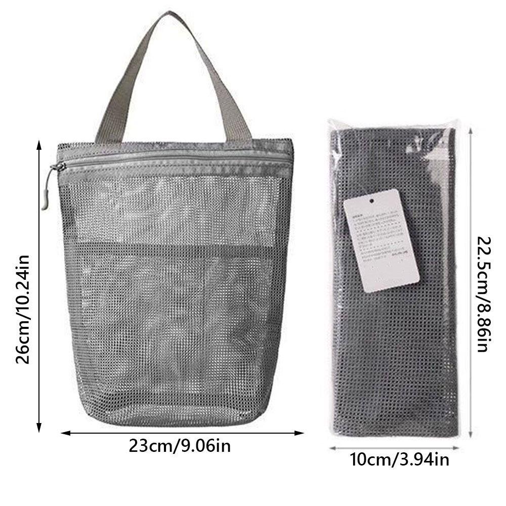 Multipurpose 26x23cm Portable Toiletry Bag With Zipper Hand-held Cosmetic Bag Mesh Storage Pouch for Business Trips Travel