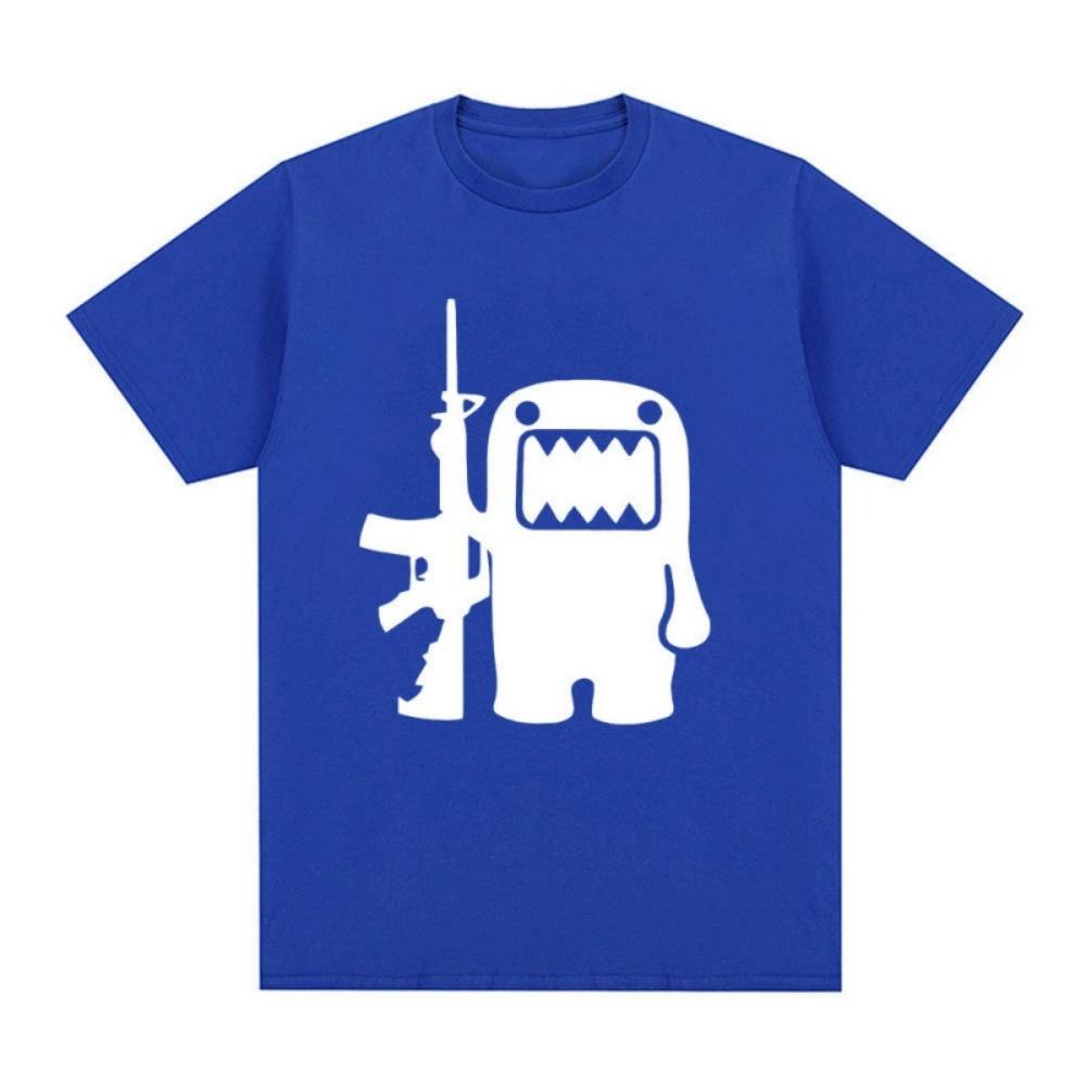 Epic Face Domo Kun Fun Meme Summer Mens and Womens Casual Loose Short sleeved Tshirt