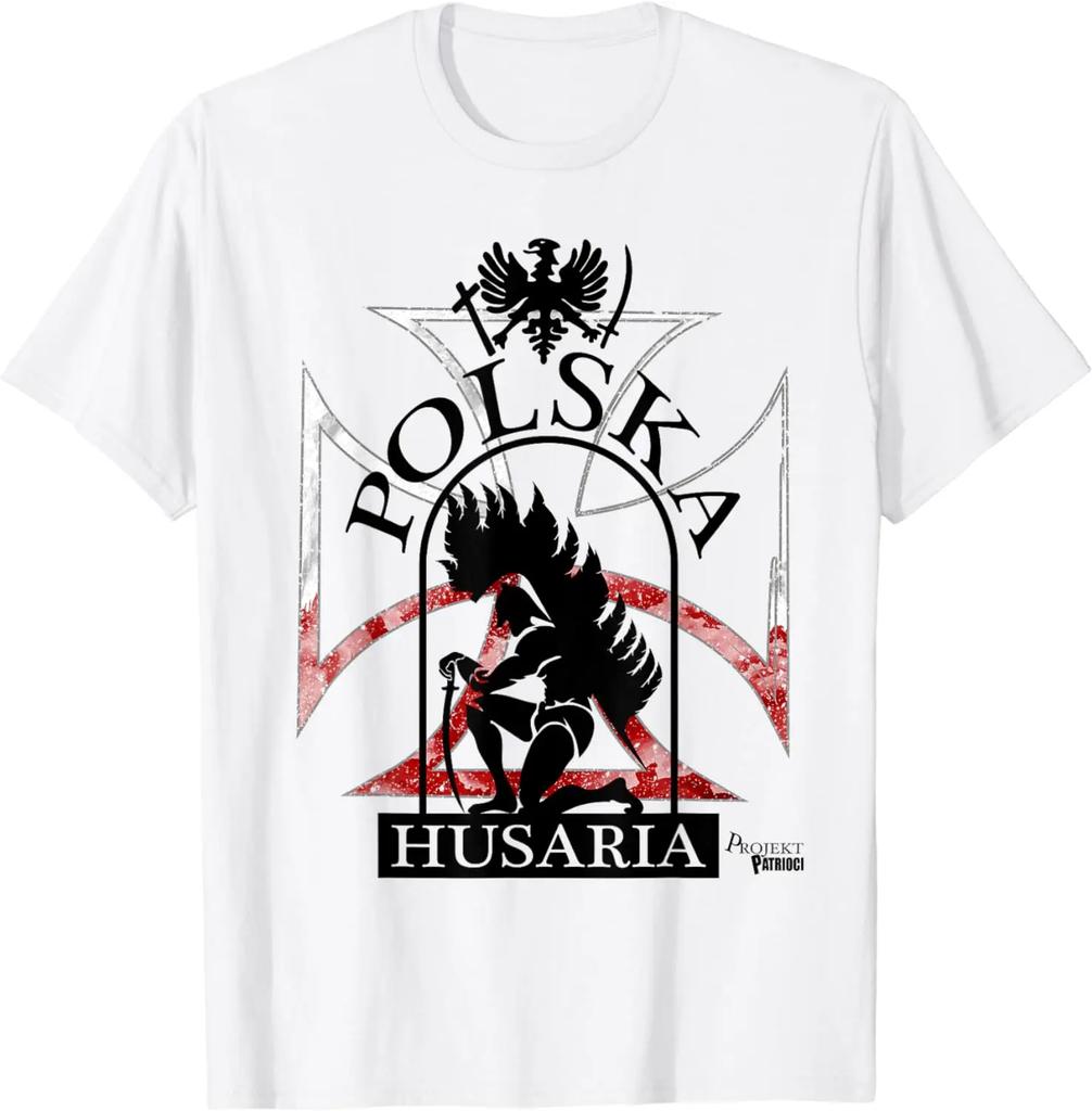 Polska Husaria Polish Winged Hussar Warrior TShirt 100 Cotton ONeck Summer Short Sleeve Casual Mens Tshirt Size S3XL