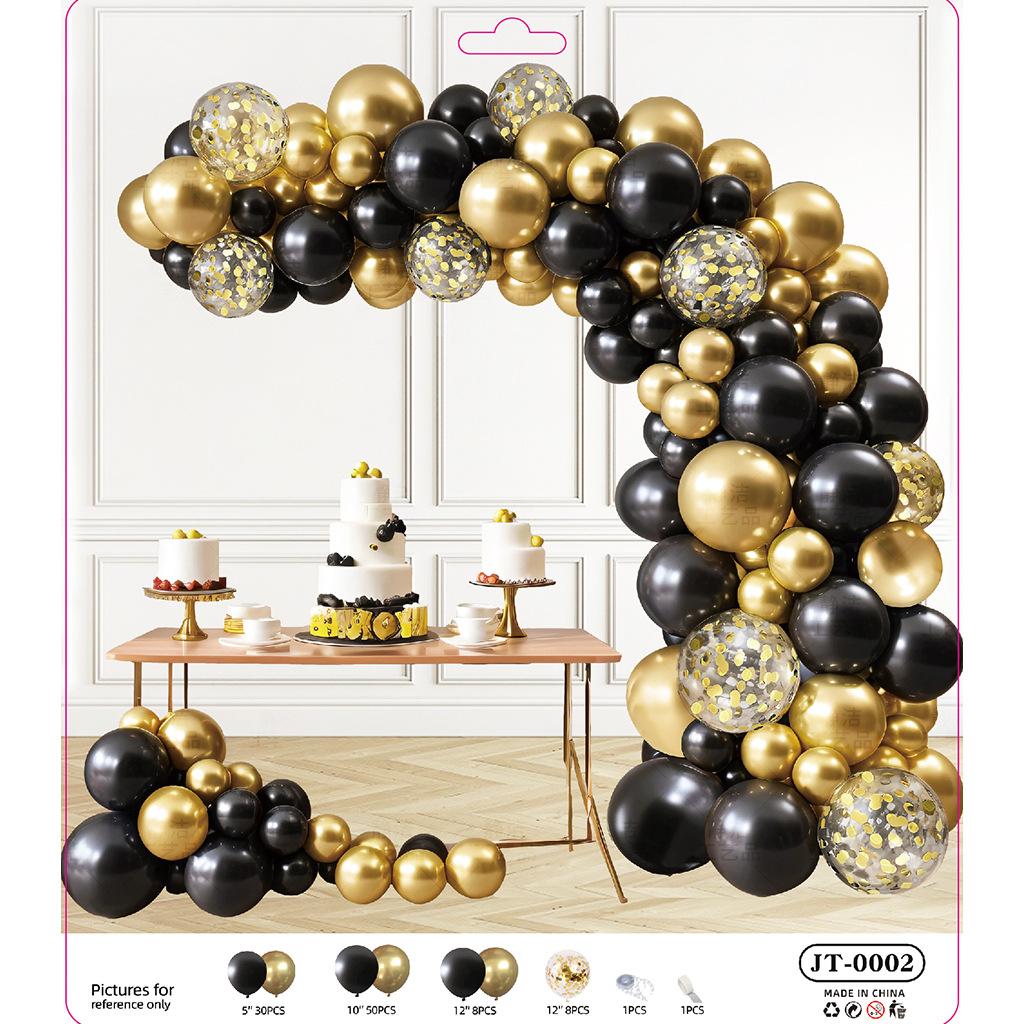 Balloon Chain Arch Opening Birthday Party Decorations Anniversary Package Set Scene Arrangement Premium Atmosphere