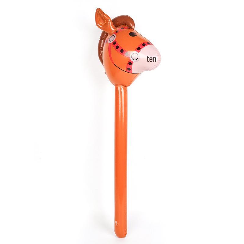 Creative Inflatable Horse Head Stick for Parties and Events