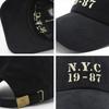 Nyc Letter Soft Top Baseball Cap Women'S Retro Wear Student Cap Men Ins Hat Tide