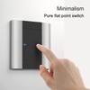 Plastic Panel Home Self-resetting Wall Light Switch Two-color Splicing 1 2 3 4 Gang /1 2 Way LED Indicator 220v 86mm*86mm
