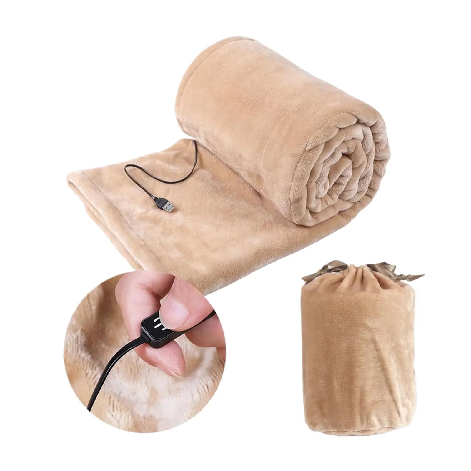 New 140x80cm USB Heating Blanket Travel