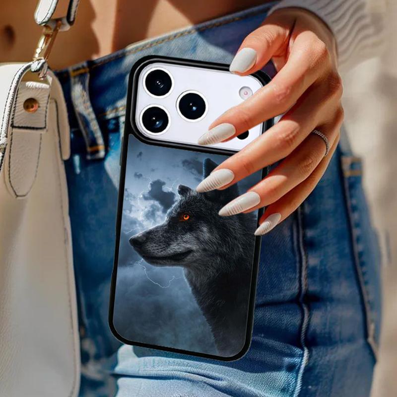 Animal Lion Wolf Tiger Phone Case For iPhone 17 Air 14 15 13 12 Max Cover For Apple 14 15 16 16e 11 Pro Max Plus Coque