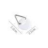 Plastic Hooks with Hooks, Round, 10 Pack for Hanging and Organizing