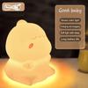 Night Light Cute Rabbit Colorful Light Voice Controlled Clap Lamp Pat Lamp Night Feeding Baby Bedroom and Kid's Christmas Gift
