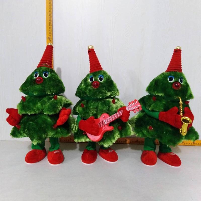 Dancing Christmas Tree Singing Xmas Tree Electronic Toy for Doll Music Xmas Gift Holiday Ornament Festival Table Decorat