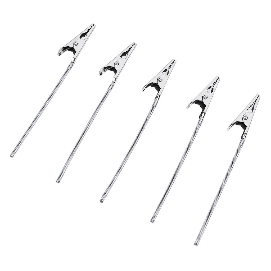 100 Pezzi Clip per Appunti 10cm Acciaio Inossidabile Morsetto a Molla Coda Porta Segnaposto Clip per Carta Fotografica