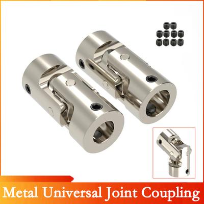 1PCS 2/2.3/3/3.17/4/5/6/8/10/12mm Metal Universal Joint Coupling Boat Car Shaft Coupler Motor Connector