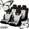 Universal Butterfly Print Car Seat Cover
