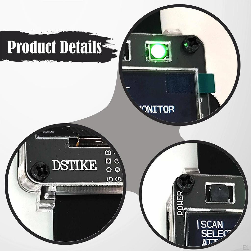 Deauther Smart Watch,Development Board LED Display Testing Networks for Beginners Network Security