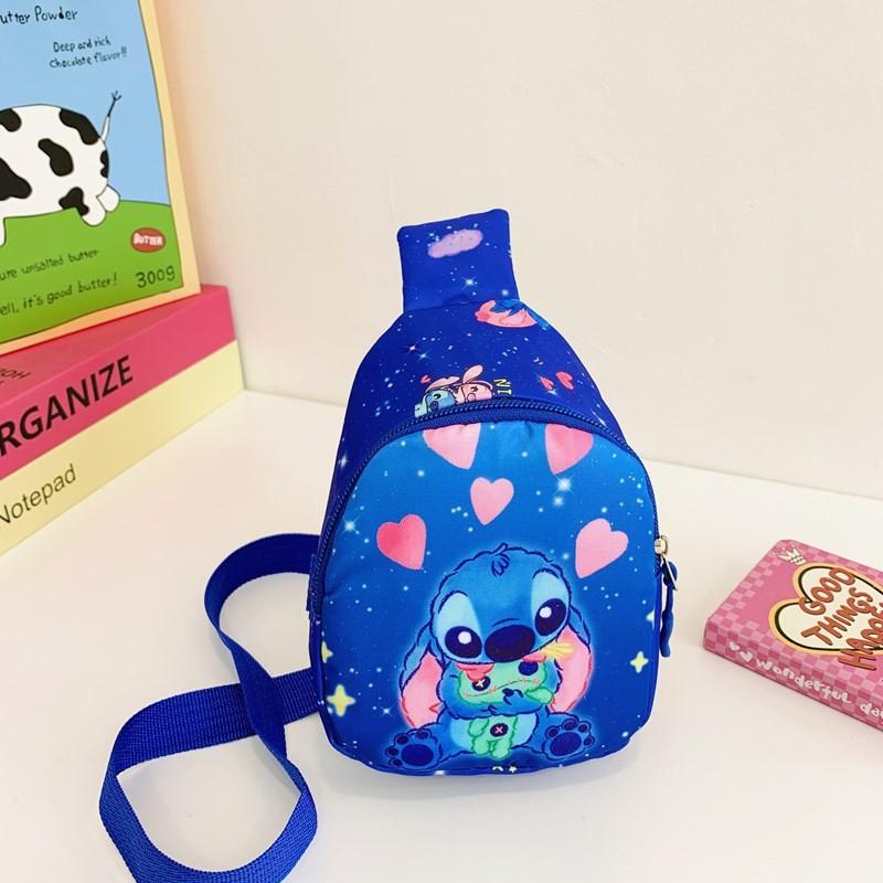 

Узор Однотонный Мультяшный Наплечная Сумка Кроссбоди Нагрудная Сумка Мода Подарок Детям Blue Heart Stitch