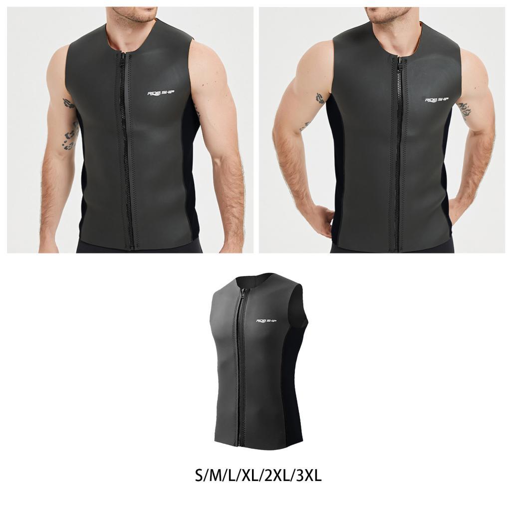 Wetsuit Top Wet Suit Front Zip Snorkeling Vest,Zipper Diving