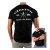 Black Fitness Training Gym Leisure T-shirt Luxury Brand for Men and Women