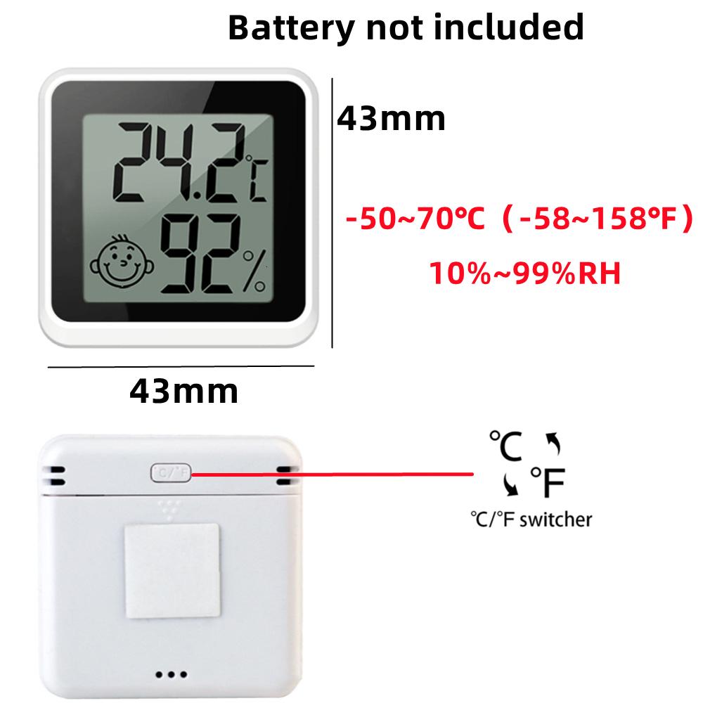 מד טמפרטורה ולחות דיגיטלי LCD מיני חדש לבית, מד טמפרטורה ולחות אלקטרוני פנימי, מד חיישן טמפרטורה