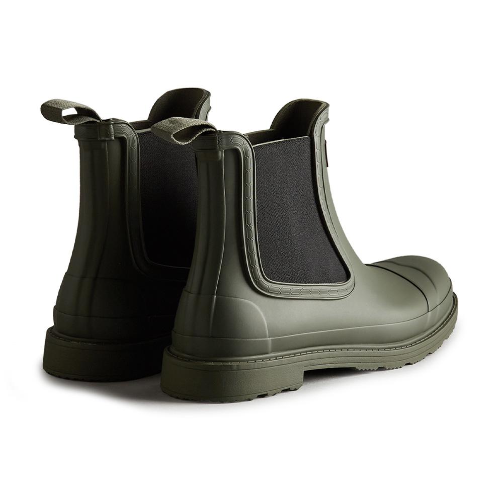 Hunter [Donna] Stivali da Pioggia Chelsea Commando - Oliva Scuro Wfs1018Rmadov