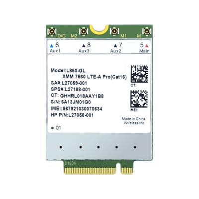 L860-GL 4G Card 16 4G Module SPS- L27188-001 FDD-LTE TDD-LTE Wlan Adapter for Book  830 840 850 Laptops