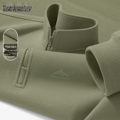 Mark Fairwhale Men's Autumn 2025 Half-Zip Stand Collar Sweatshirt