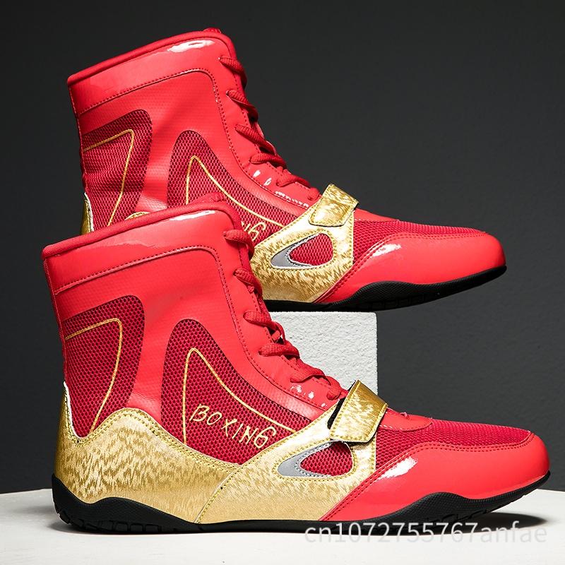 New Style Professional Boxing Shoes Men Comfortable Boxing Sneakers Breathable Wrestling Fighting Shoe Non Slip Training Sneaker
