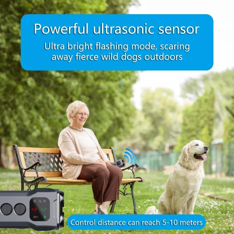 Lunga gittata Ultrasuoni non Dispositivo Anti-Abbaio Efficace Dispositivo di Controllo dell'Abbaio del Cane Soluzione di Addestramento Delicata Facile da Usare per Cani