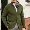 Autumn And Winter Men's Fashion Loose Cardigan Warm Lapel Hooded Jacket Sweater