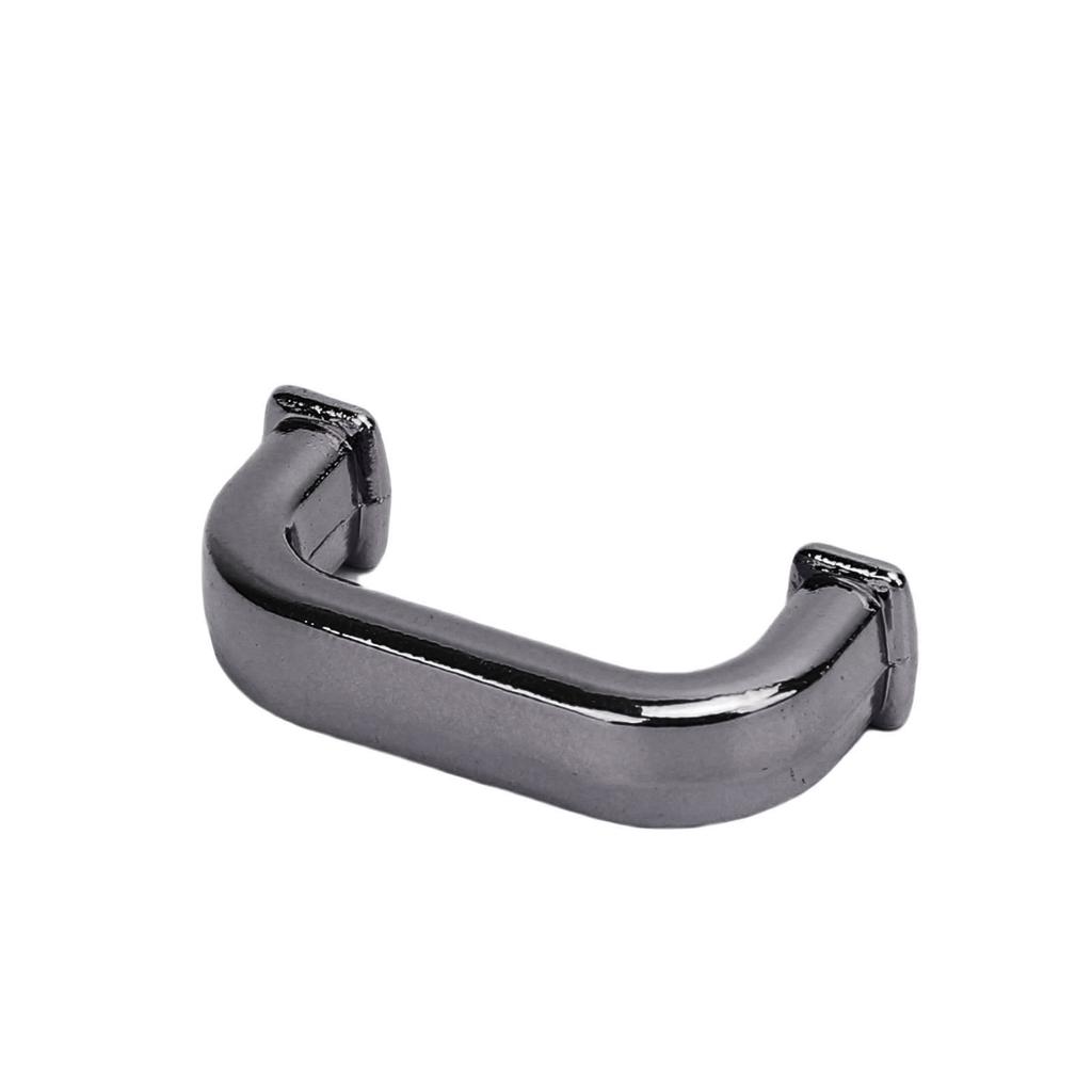 20 Pcs Arch Bridge Buckle Square 17x8x5mm Alloy D Ring Connector Buckle with PH Screws for Bag Handbag Clothing Belt Silver Black