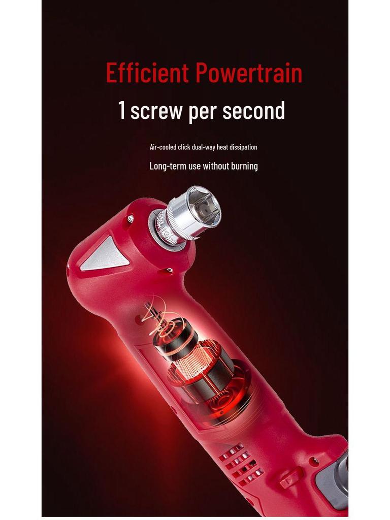 Coincident Electric 90° Ratchet Wrench with Lithium-Ion Battery