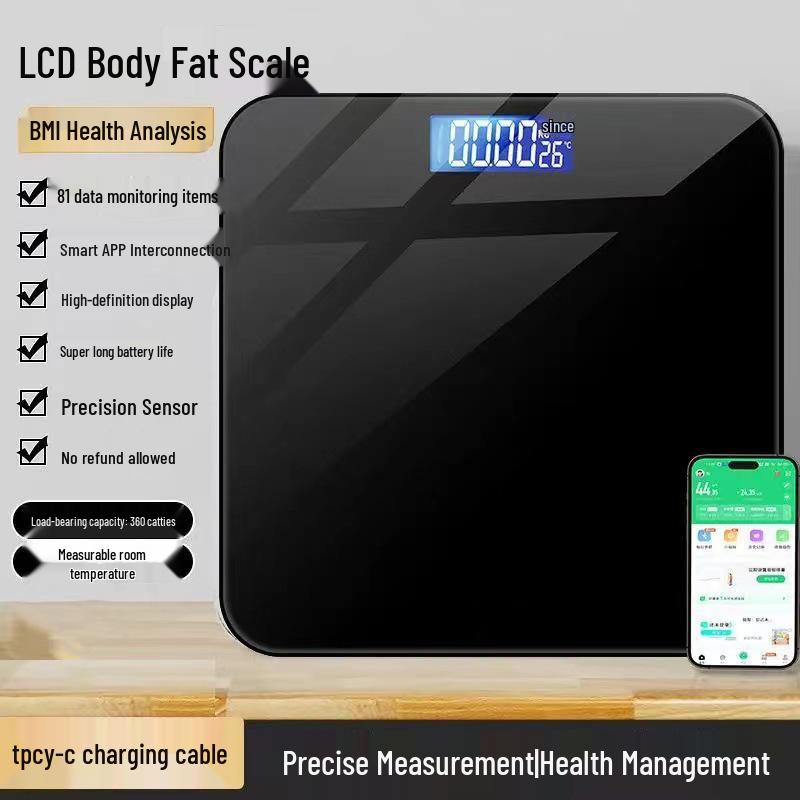 Smart Electronic Body Scale: Accurate Household Health Scale for Adults and Dormitories.