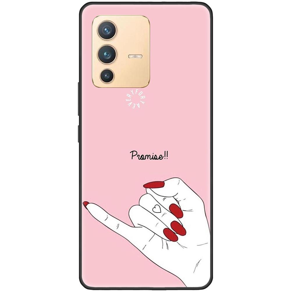 

Чехол для Vivo V23 5G Черный Силиконовый Чехол на VivoV23 Бампер Роскошный Ультратонкий Полная защита Ударопрочный V23-Style 18