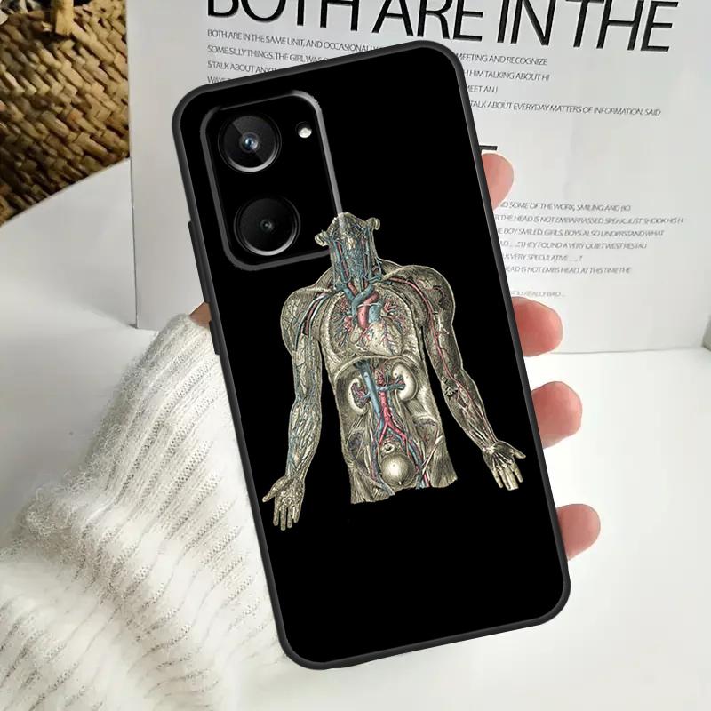 Human Anatomy For Realme GT7 Pro GT6 C75 C61 C67 C63 C71 C55 C51 C65 C53 10 11 12 13 14 15 Pro Plus Case