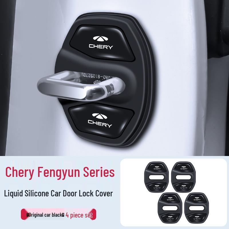 Silicone Shock-Absorbing Door Lock Cover for Chery Fengyun T9 T8 T10 A8 T6 A9