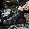 Fashion Men's Leather Outdoor Sports Shoes Men Fashion Mountaineering Hiking Waterproof Shoes Outdoor Desert Combat Boots Zapatos Hombre
