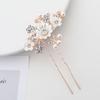 Flowers Korean Style Headwear Five-tooth Hair Comb Rhinestone Hair Stick Hair Accessories