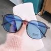 Occhiali fotocromatici alla moda Uomo Donna Occhiali miopia oversize quadrati Occhiali da vista miopi che cambiano colore all'aperto