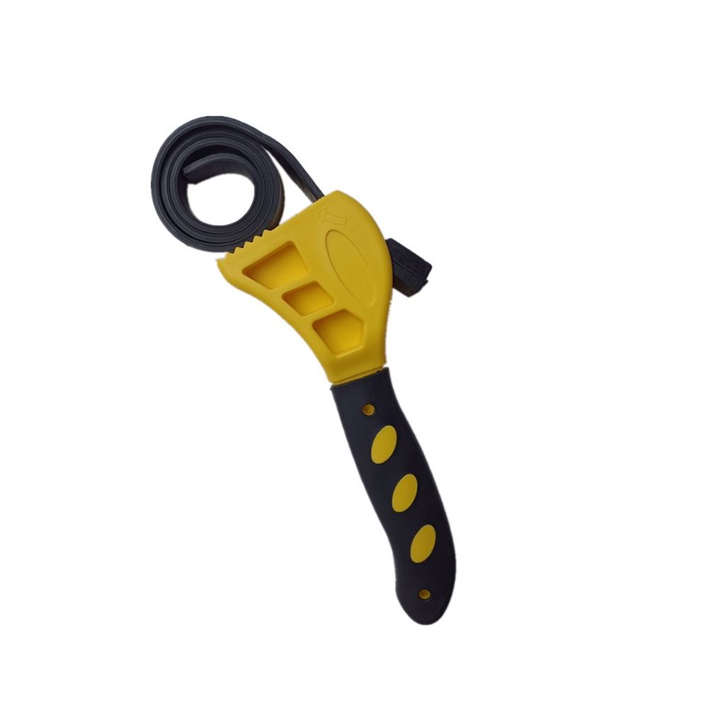 Multifunctional Strap Opener Rubber Chain Wrench Oil Filter Spanner  Adjustable Disassembly Tool