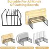 Kitchen Dish Drying Rack Space-Saving 5 Slot Multifunctional Storage Rack Pot Organizer Kitchen Accessories Cutting Board Holder