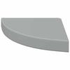 Corner Floating Shelves Set of 4 Gray 25 X 25 X 3.8 Cm MDF