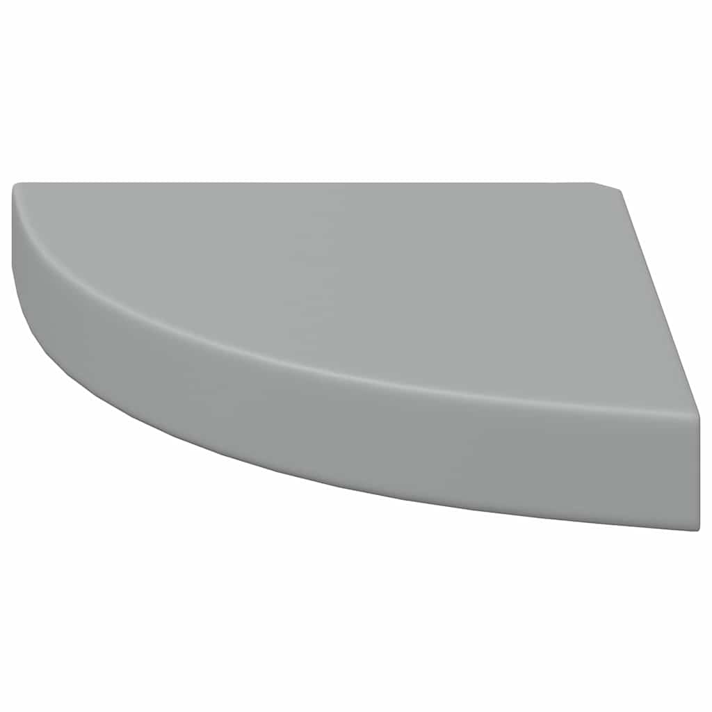 Corner Floating Shelves Set of 4 Gray 25 X 25 X 3.8 Cm MDF