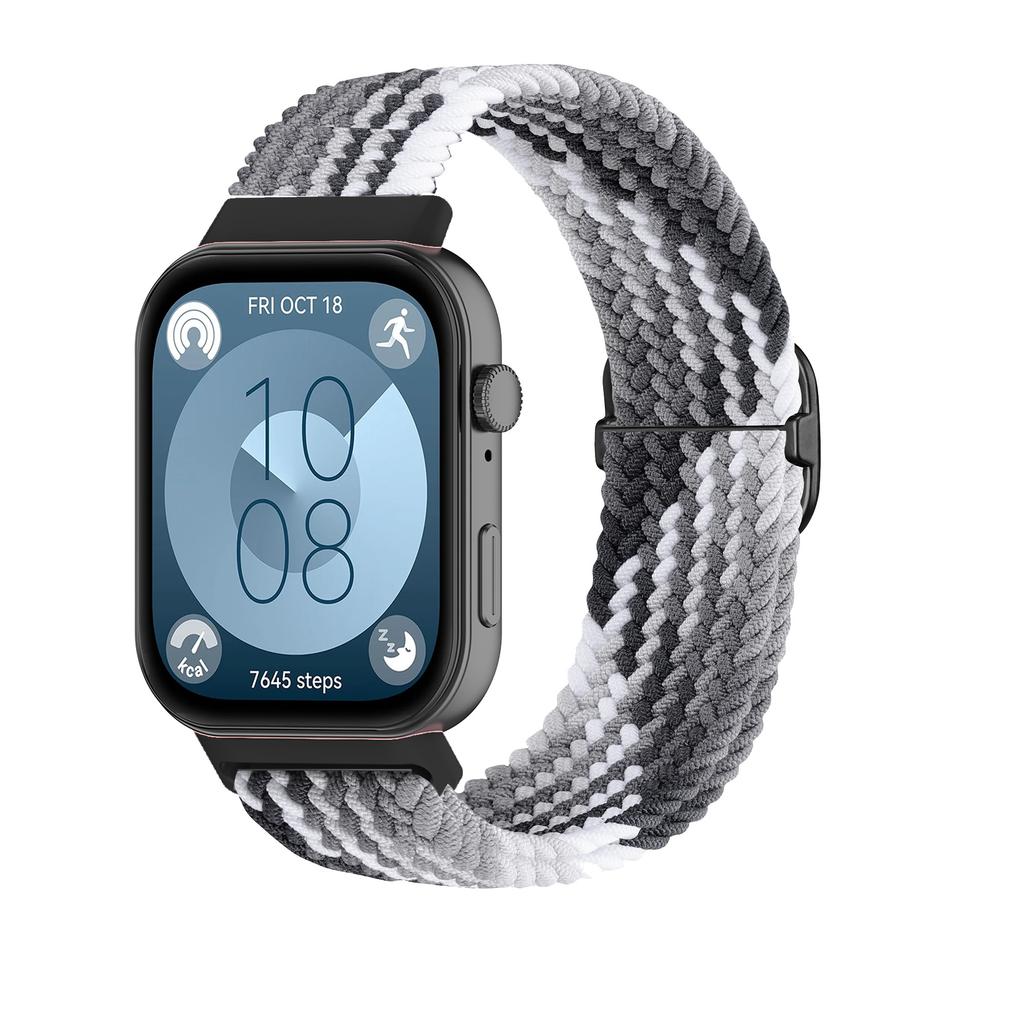 Armband für Huawei Watch Fit 3 4 pro Zubehör Verstellbares Sport Ersatz-Armband Geflochtenes Solo Loop Armband huawei fit3 4 Band