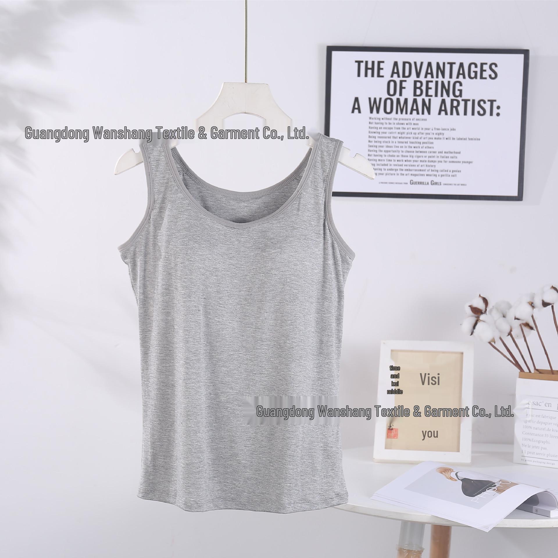 

Женский модальный спортивный топ-майка для йоги с фиксированными чашками - Доступен в 6 размерах и 6 цветах. L