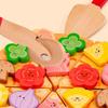 Kids' Pretend Play Kitchen Set: Pizza, Fruit, and Veggie Cutting Toys