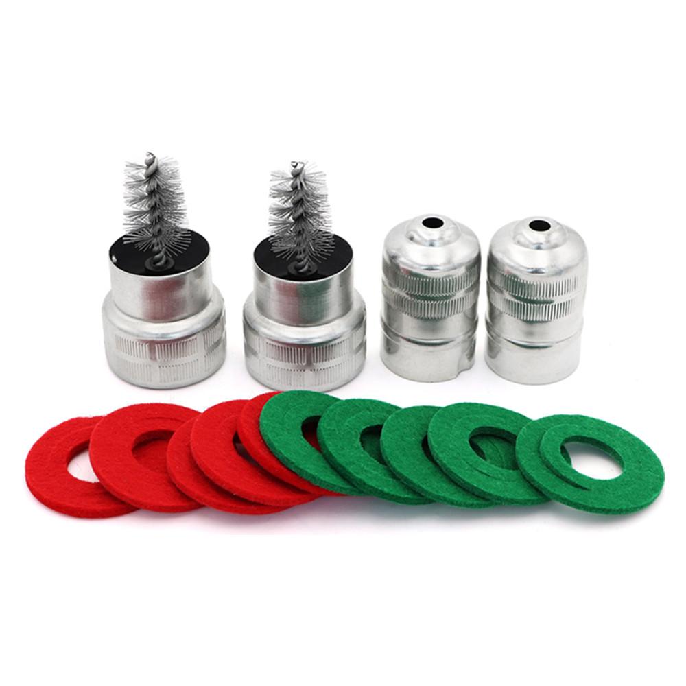 12Pcs Battery Terminal Post Cable Dirt Corrosion Cleaner Brush With Washers