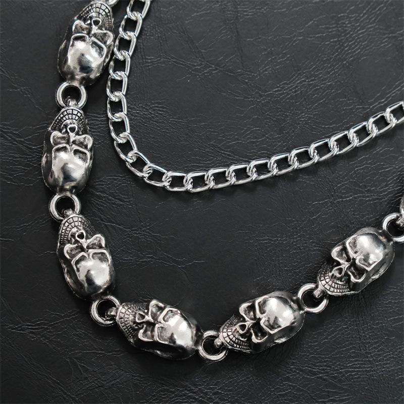 Hip Hop Men's and Women's Trendy Cool Dark Jeans Sweet Cool Trouser Chain